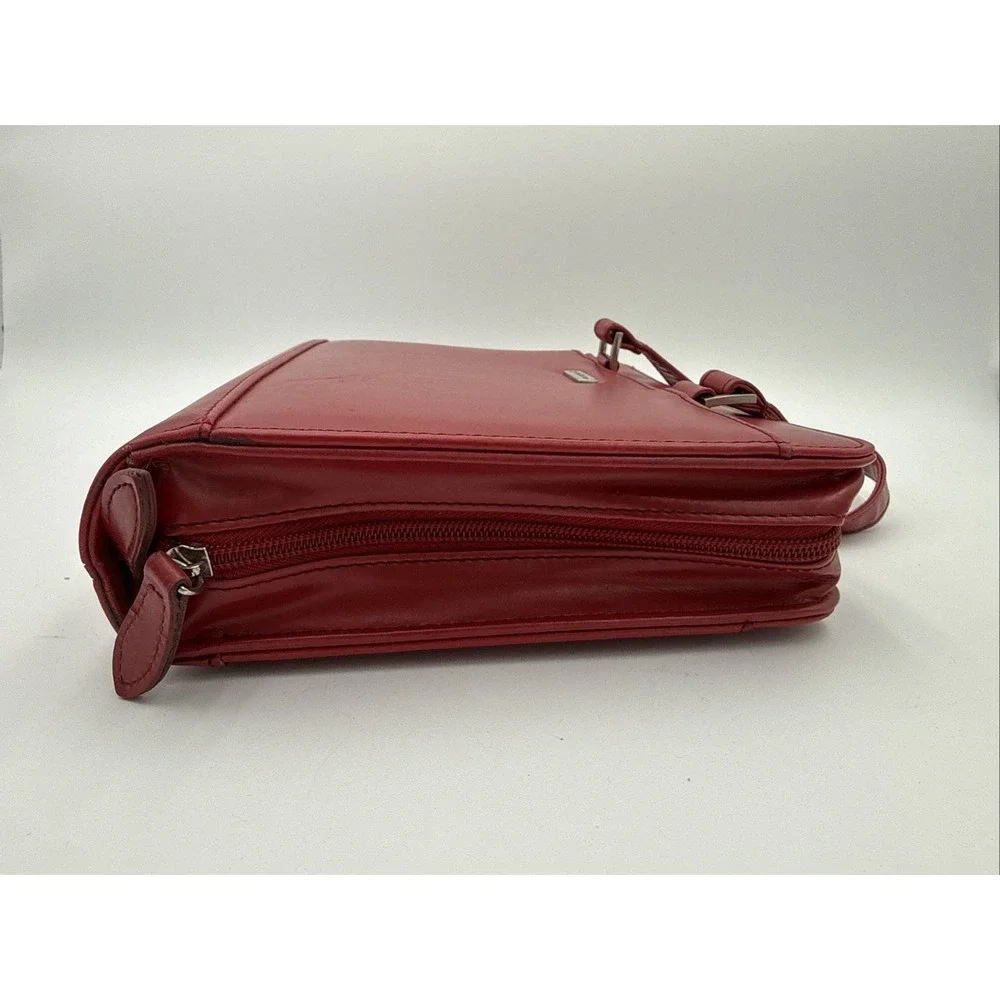 Franklin Covey Day One Planner Binder Organizer Fashion Classic RED Handles VTG
